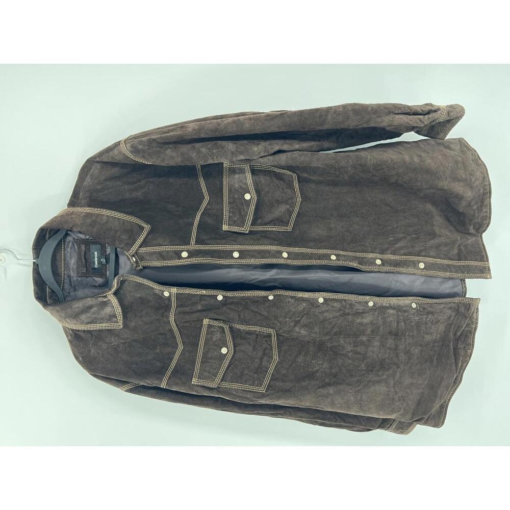 Vintage Western Style‎ Suede Jacket XL Brown Workwear Colebrook